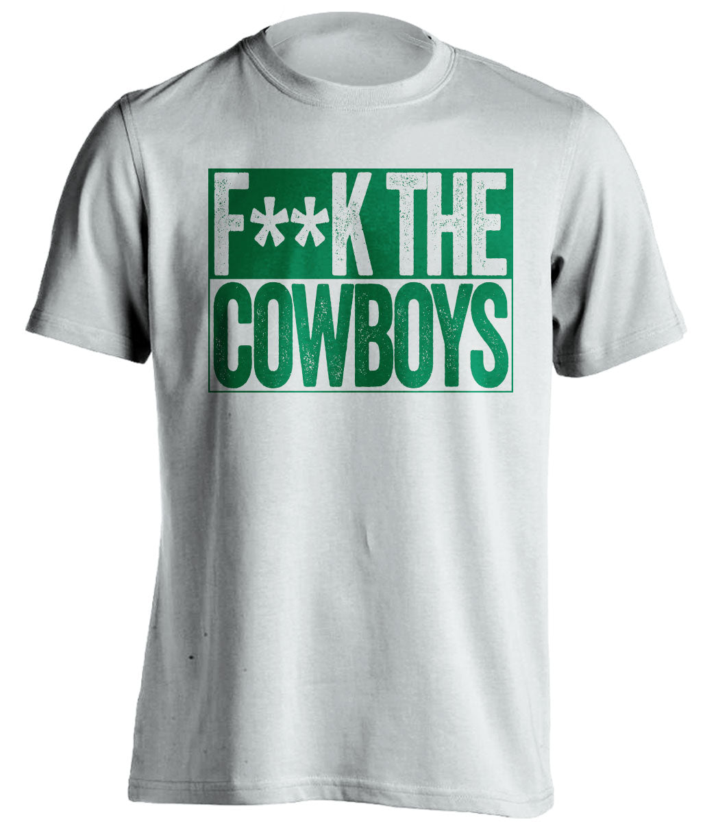 fuck the cowboys censored white shirt for philadelphia eagles fan
