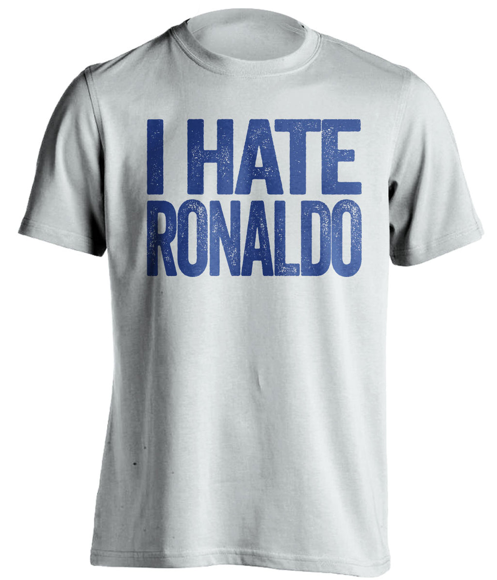 i hate ronaldo white tshirt for leeds united lufc fans