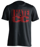 i hate cc du denver pioneers gold pan black shirt