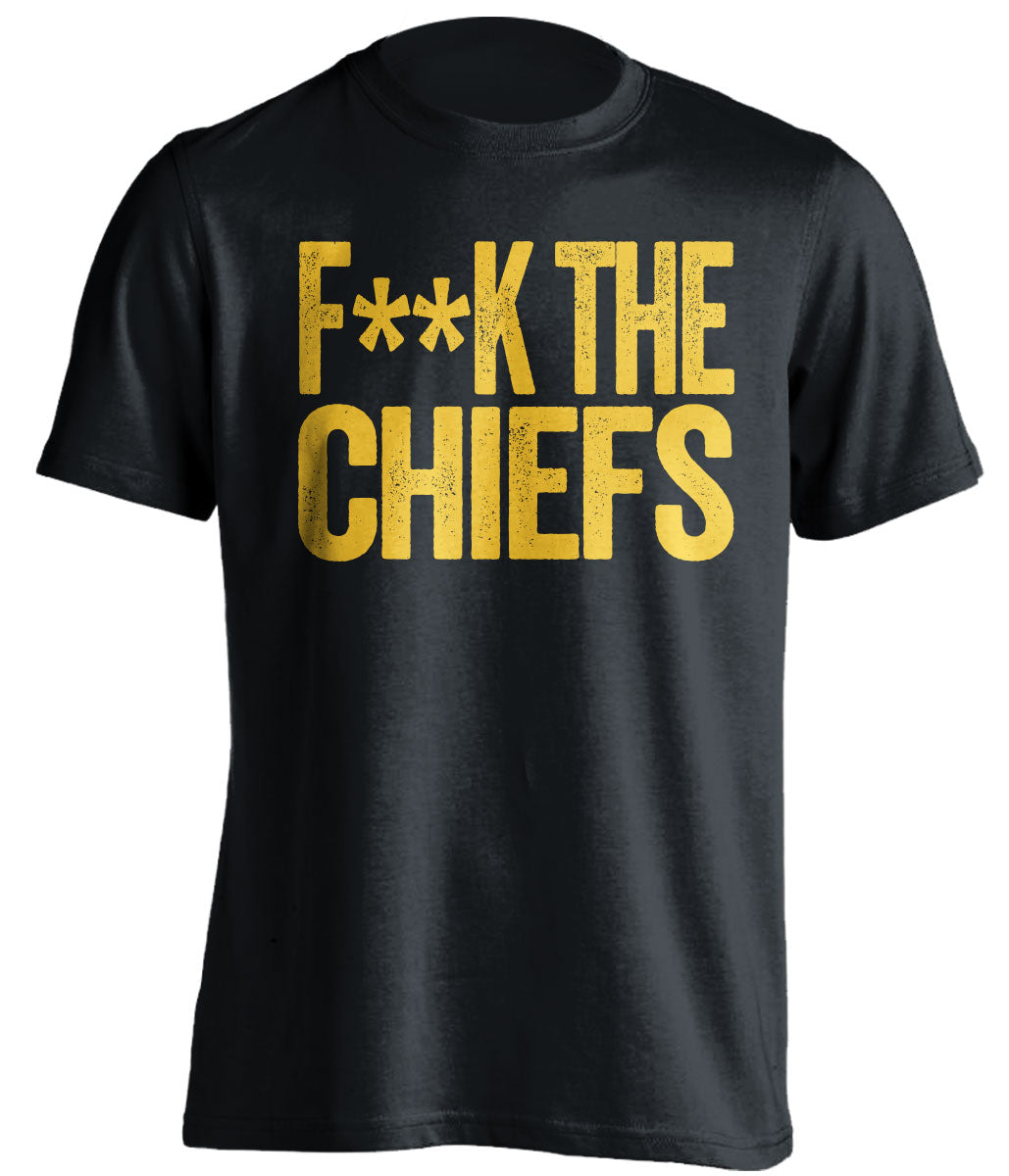 fuck the chiefs censored black tshirt chargers fans