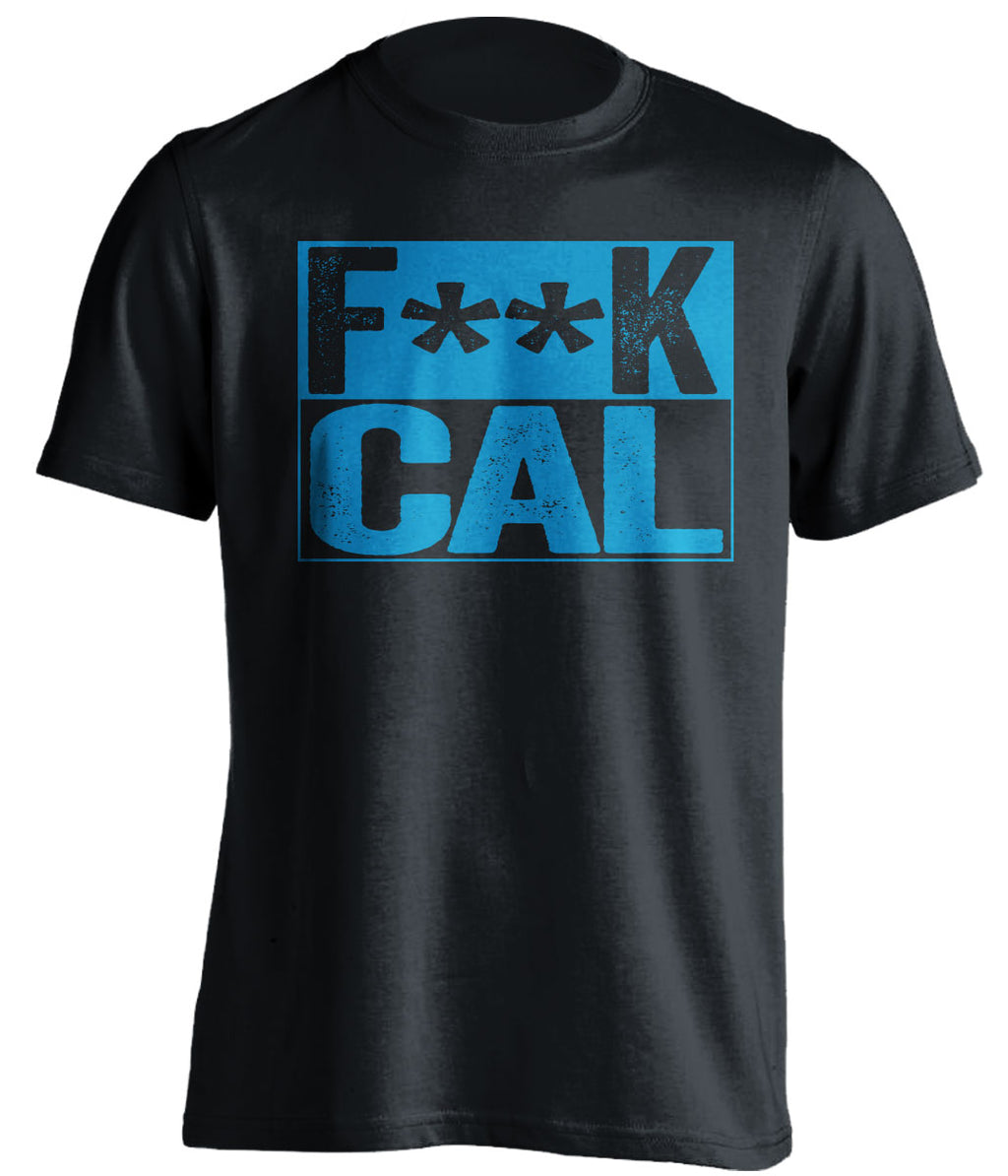 fuck cal censored black shirt for ucla bruins fans