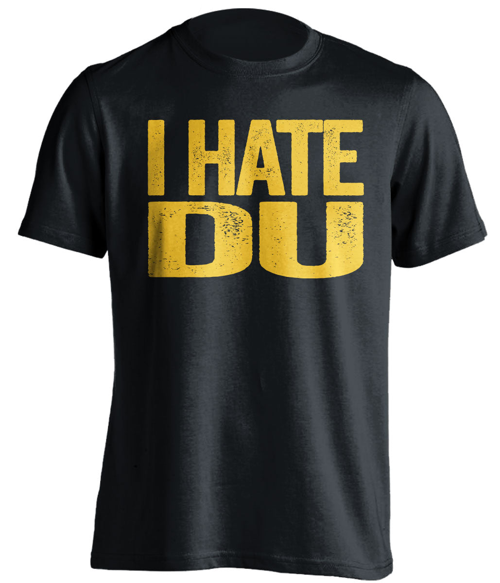 i hate du denver umd duluth bulldogs black tshirt
