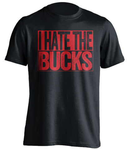 i hate the bucks miami heat black shirt