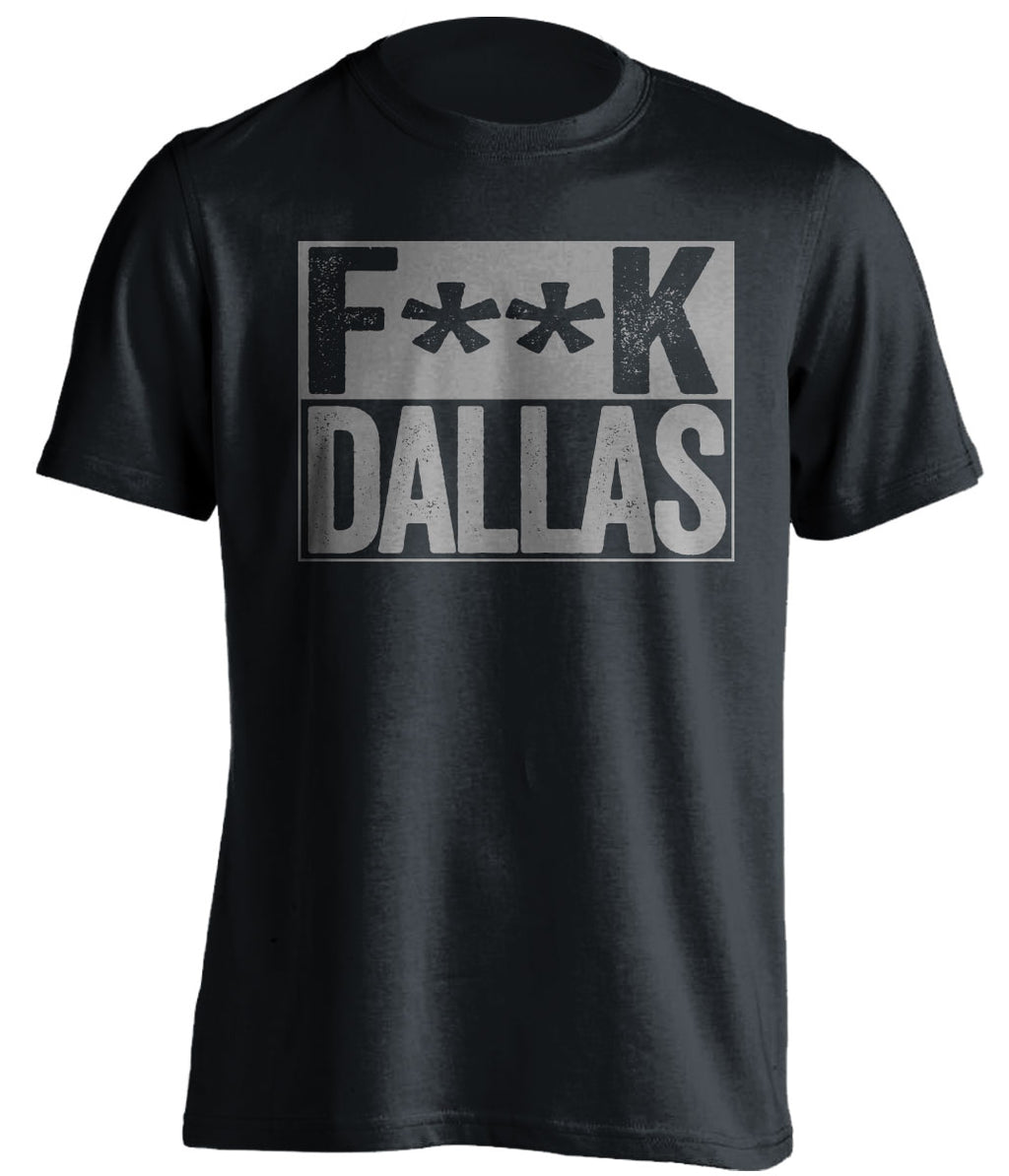fuck dallas mavericks mavs stars spurs kings raiders black shirt censored
