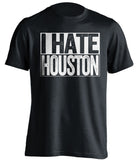 i hate houston astros new york city black shirt