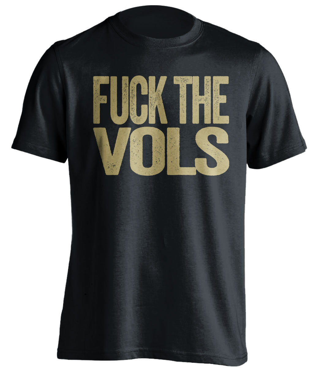 fuck the vols vanderbilt black and gold shirt uncensored