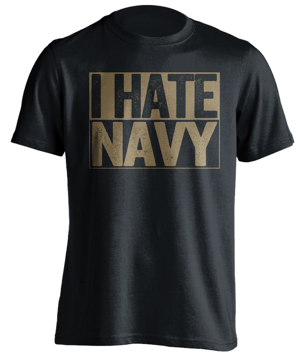 i hate navy black and old gold tshirt