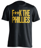 fuck the phillies pittsburgh pirates black tshirt censored