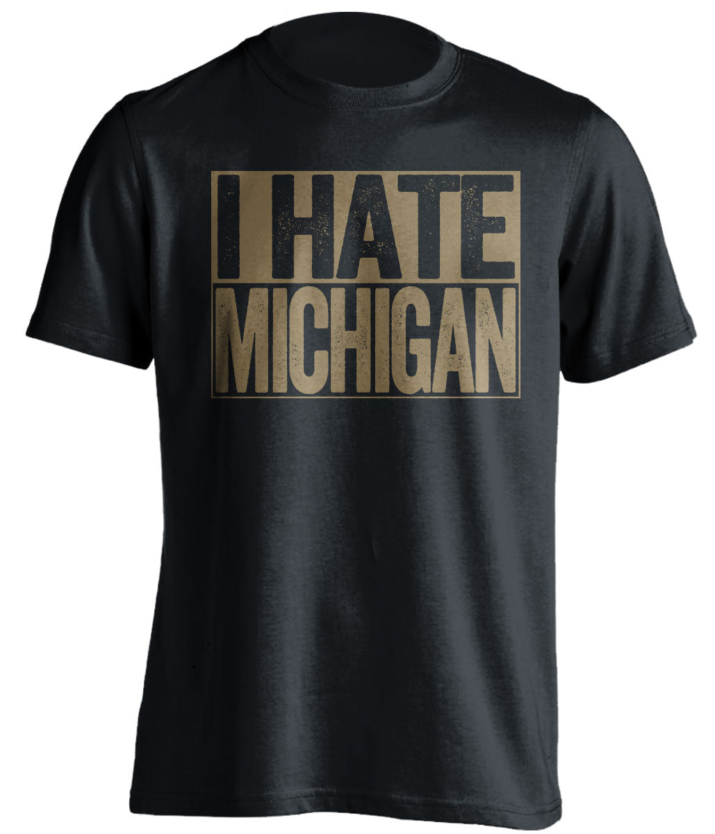 i hate michigan black notre dame fan shirt