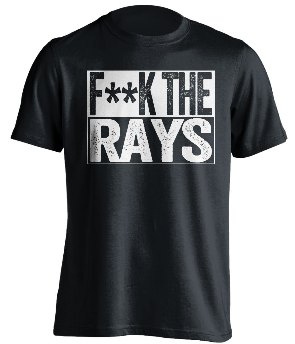 fuck the rays censored black shirt for yankees fans