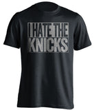 i hate the knicks brooklyn nets fan black shirt