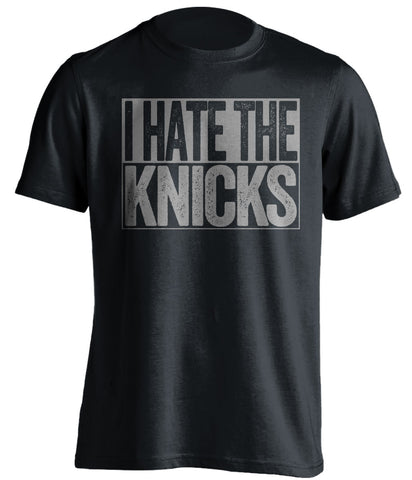 i hate the knicks brooklyn nets fan black shirt