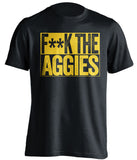 fuck the aggies censored black shirt for baylor fans