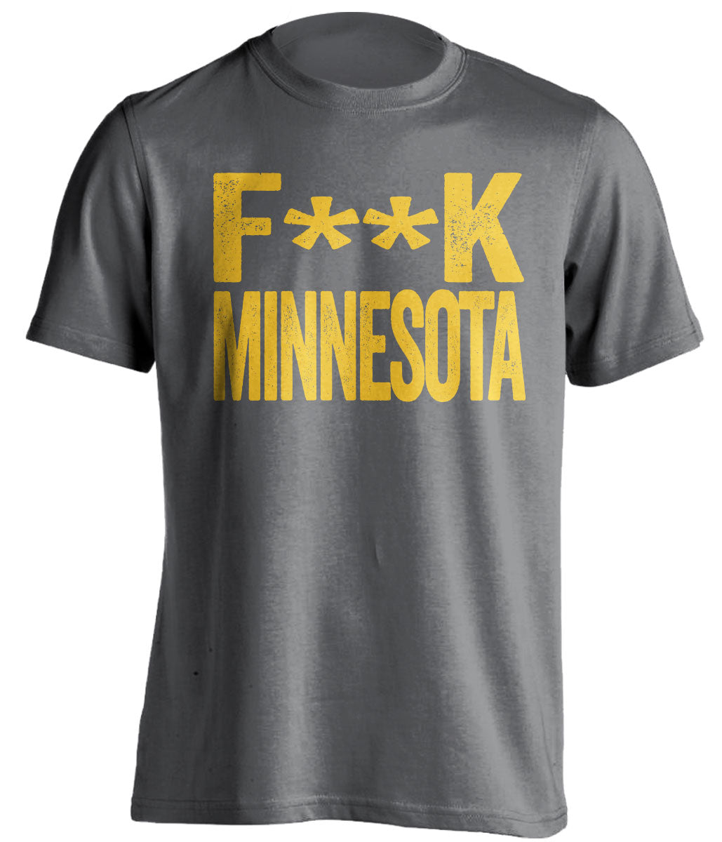 fuck minnesota iowa hawkeyes grey tshirt censored