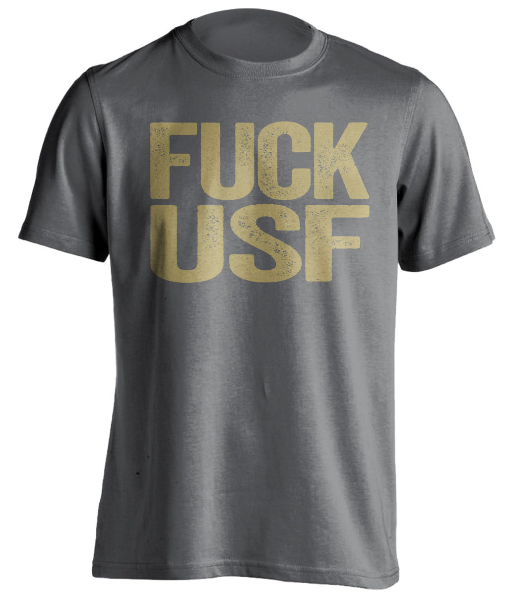 fuck usf uncensored grey tshirt for ucf knights fans
