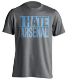 I Hate Arsenal - Manchester City FC Fan T-Shirt - Box Design - Beef Shirts