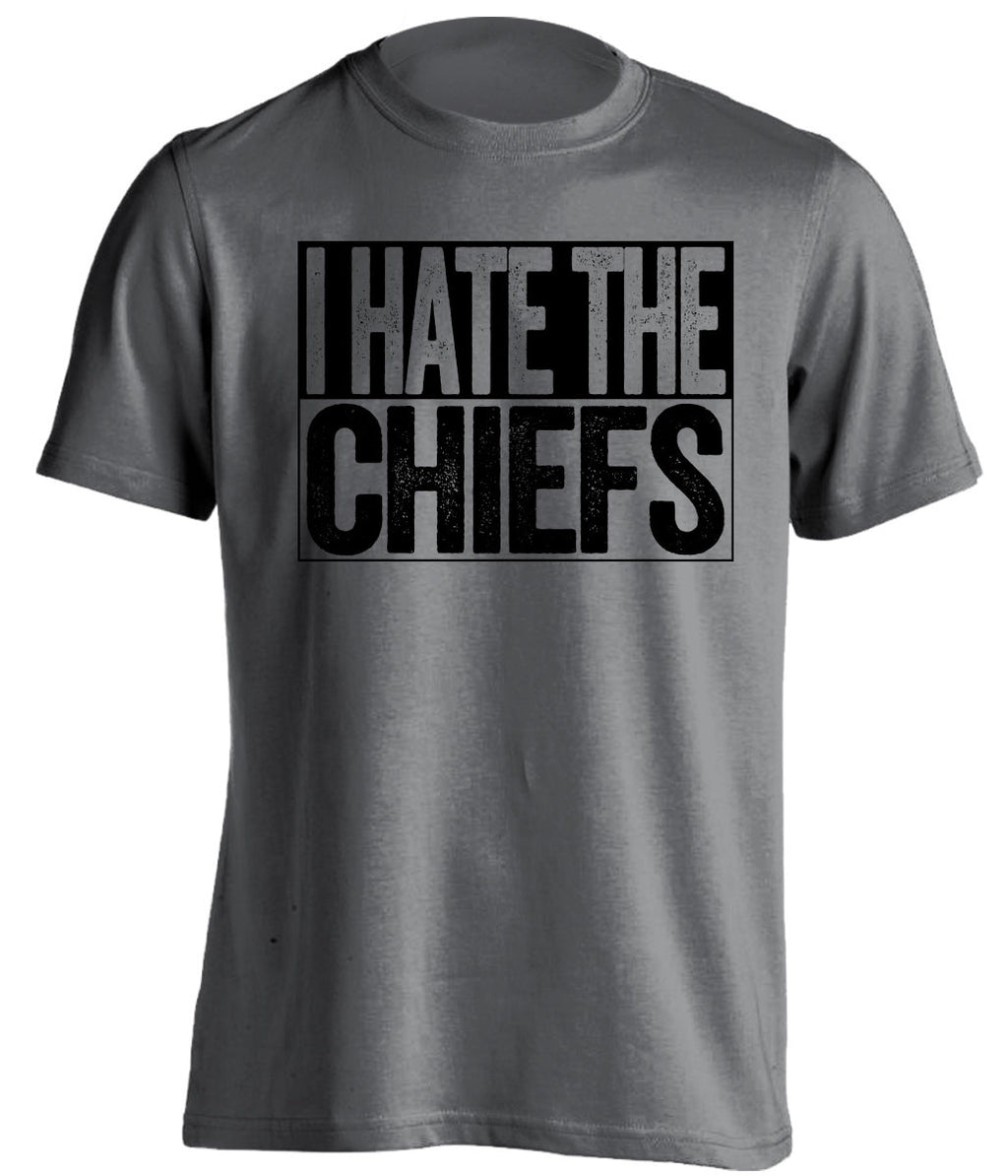 I Hate The Chiefs - Las Vegas Raiders Fan T-Shirt - Box Design - Beef Shirts