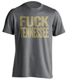 fuck tennessee vols vandy vanderbilt commodores grey tshirt uncensored