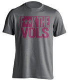 fuck the vols grey and cardinal red shirt censored