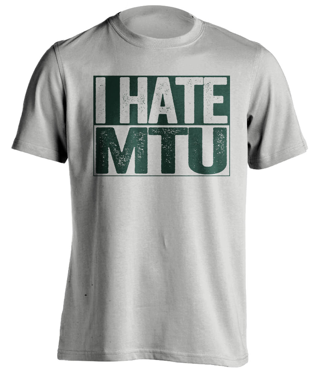 i hate michigan grey shirt nmu wildcats fan