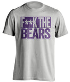 fuck the bears censored grey shirt vikings fan