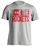 fuck the rockets portland blazers grey shirt censored