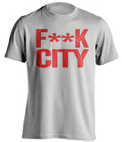 FUCK CITY - Manchester United FC Fan T-Shirt - Text Design - Beef Shirts