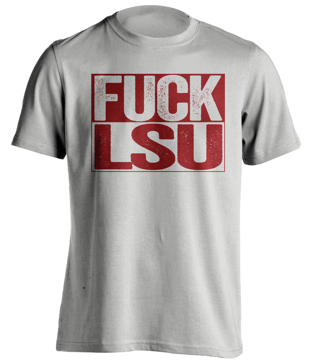 fuck lsu uncensored grey shirt for aggies fans