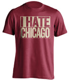 i hate chicago cubs sox arizona dbacks red shirt