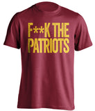 fuck the patriots redskins fan apparel 