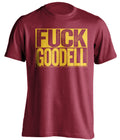 fuck roger goodell uncensored red shirt washington redskins fan