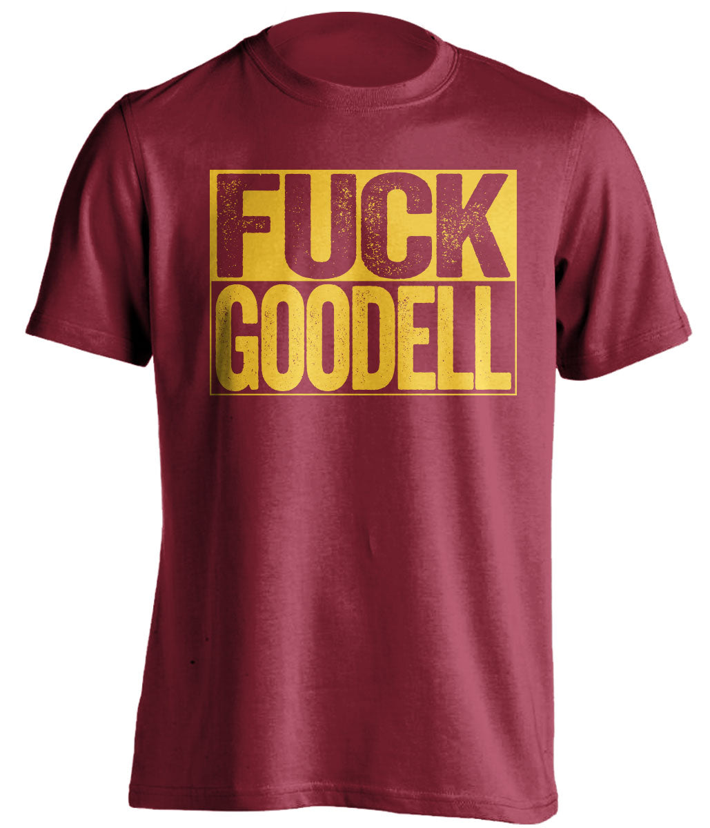 fuck roger goodell uncensored red shirt washington redskins fan