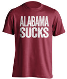 alabama sucks south carolina gamecocks fan red shirt