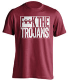 fuck the trojans usc stanford cardinals red shirt censored