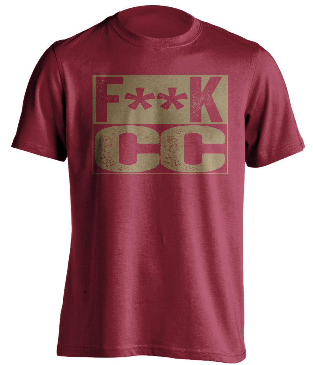 fuck cc du pioneers gold pan red shirt censored