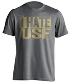 i hate usf grey shirt for ucf knights fans