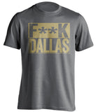 fuck dallas cowboys new orleans saints grey shirt censored