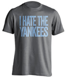 i hate the yankees tampa bay rays grey tshirt