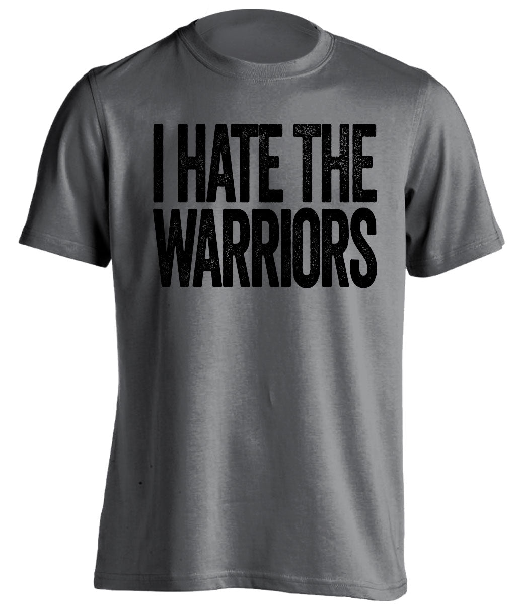 i hate the warriors san antonio spurs grey tshirt
