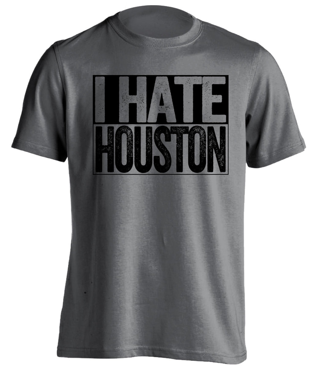i hate houston mavs san antonio spurs grey shirt