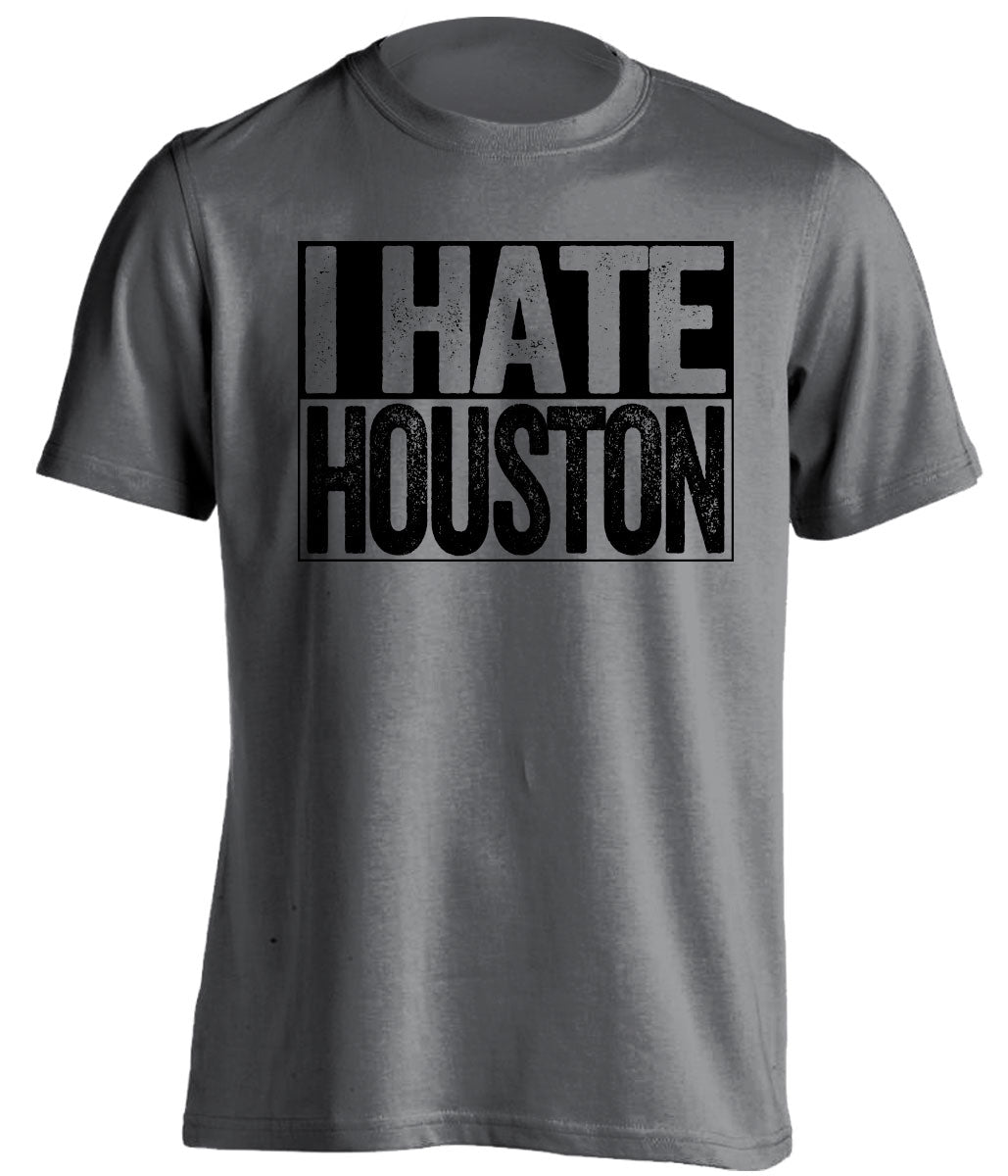 i hate houston mavs san antonio spurs grey shirt