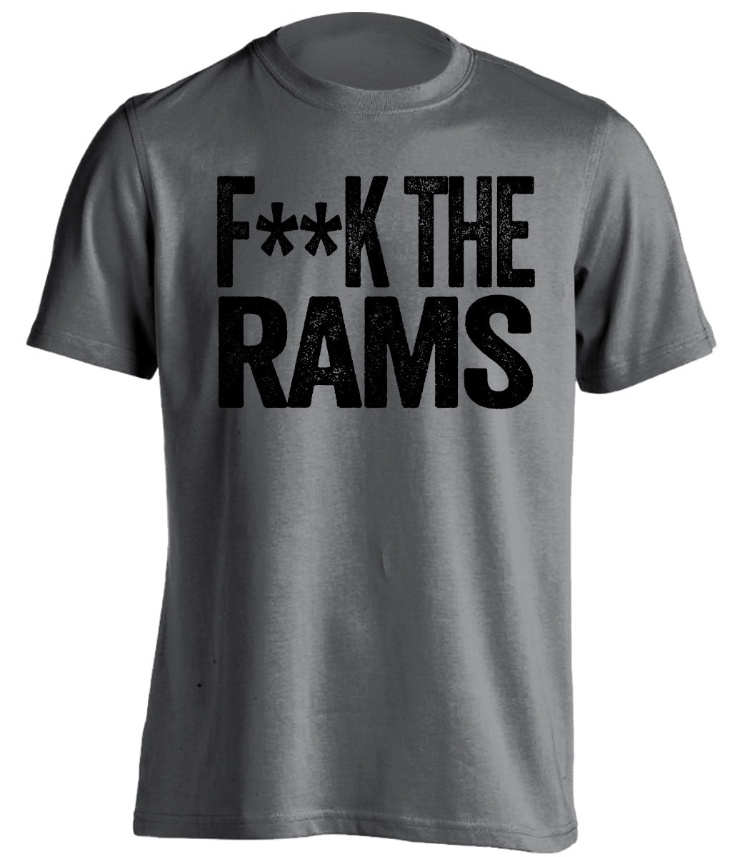 oakland raiders grey shirt fuck the rams censored