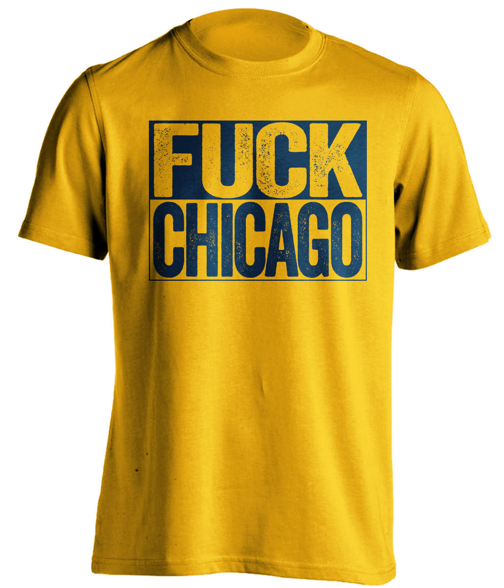 fuck chicago predators brewers pacers gold shirt uncensored