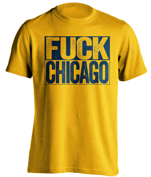 fuck chicago predators brewers pacers gold shirt uncensored