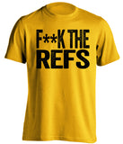 fuck the refs steelers fan gold shirt censored