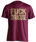 fuck syracuse boston college eagles maroon tshirt uncensored