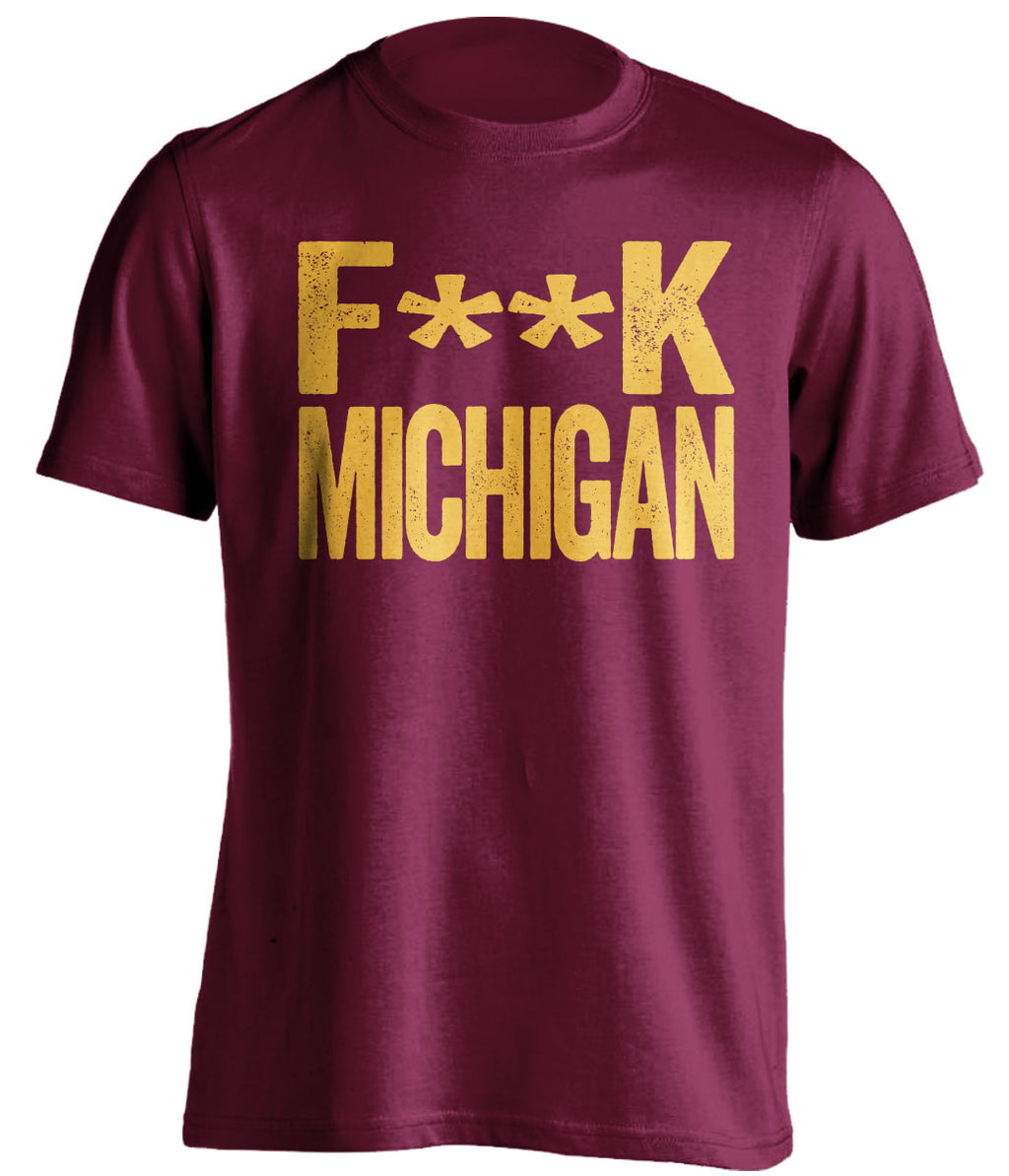 minnesota gophers tshirt fuck michigan rivalry