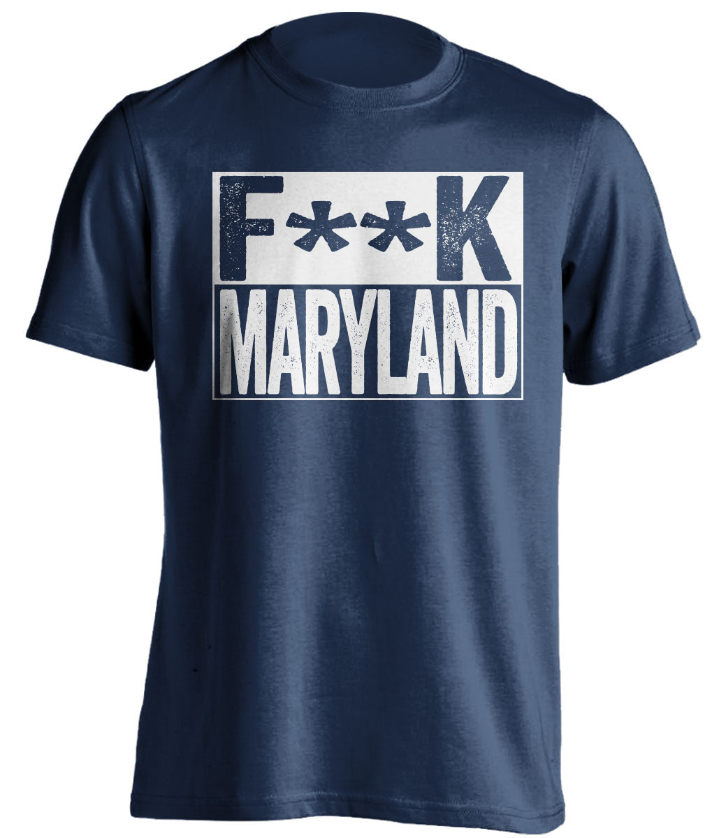 fuck maryland terps penn state psu lions blue shirt censored
