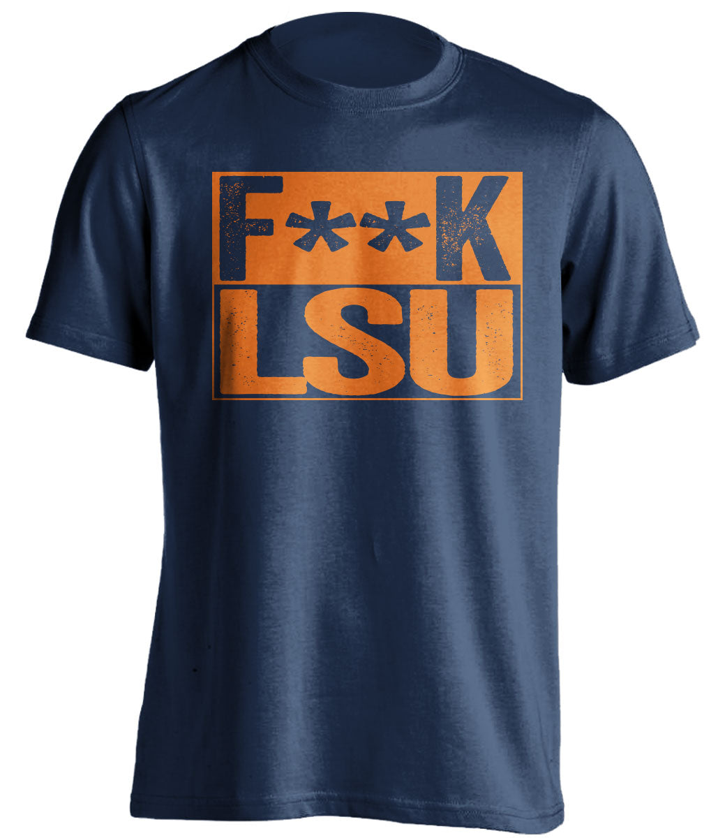 fuck lsu censored navy shirt for auburn fans