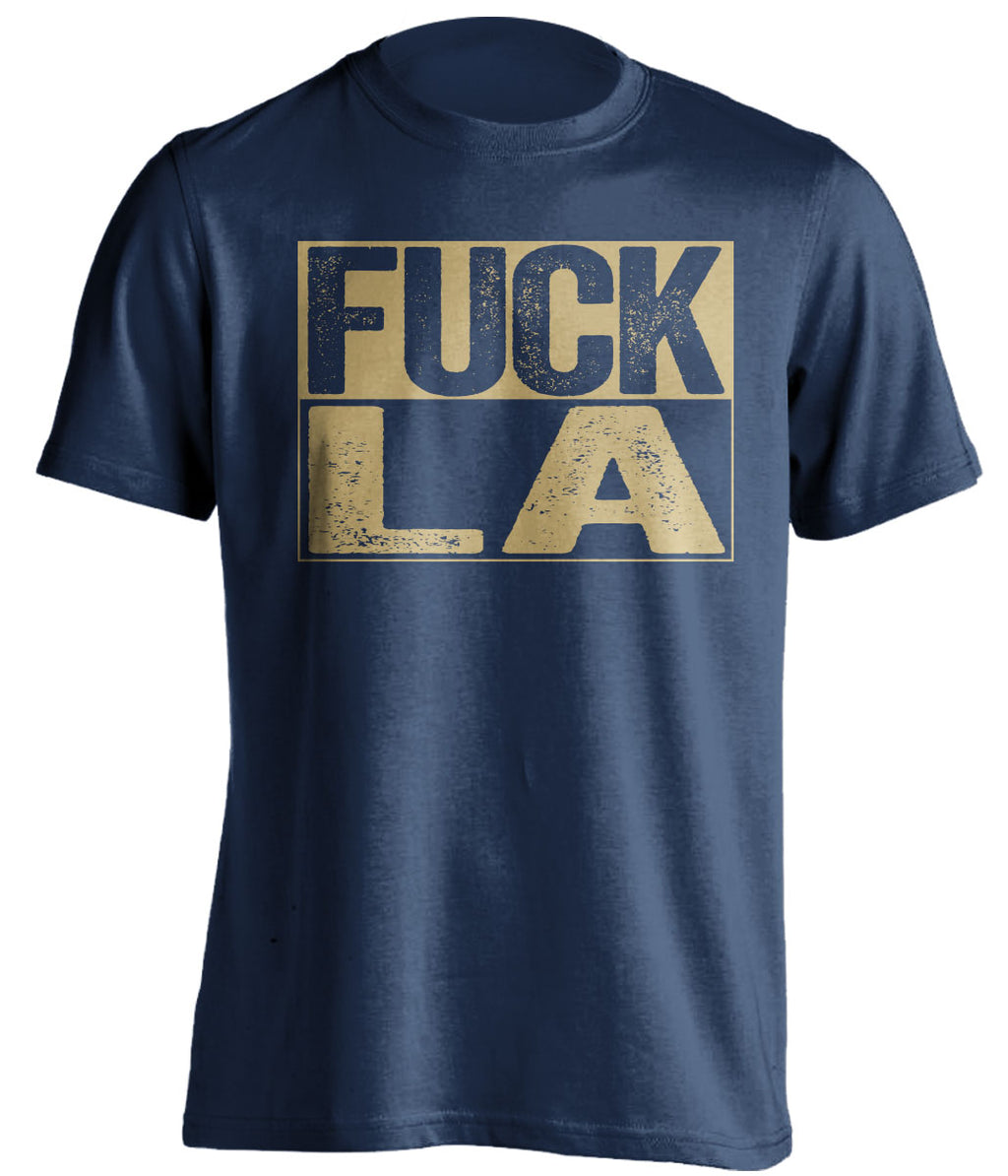 fuck la rams chargers st louis rams blue shirt uncensored